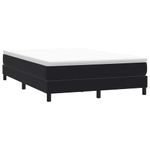 Casa si Gradina - Mobilier - Paturi si accesorii - Paturi - Pat cu arcuri fara saltea negru 140x220 cm catifea - Infinity.ro