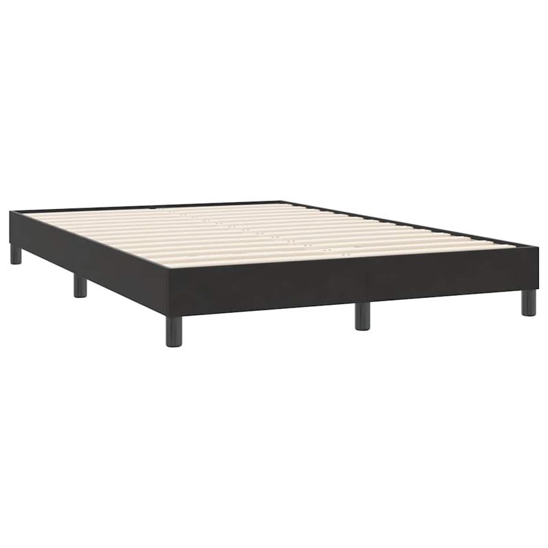 Casa si Gradina - Mobilier - Paturi si accesorii - Paturi - Pat cu arcuri fara saltea negru 140x220 cm catifea - Infinity.ro