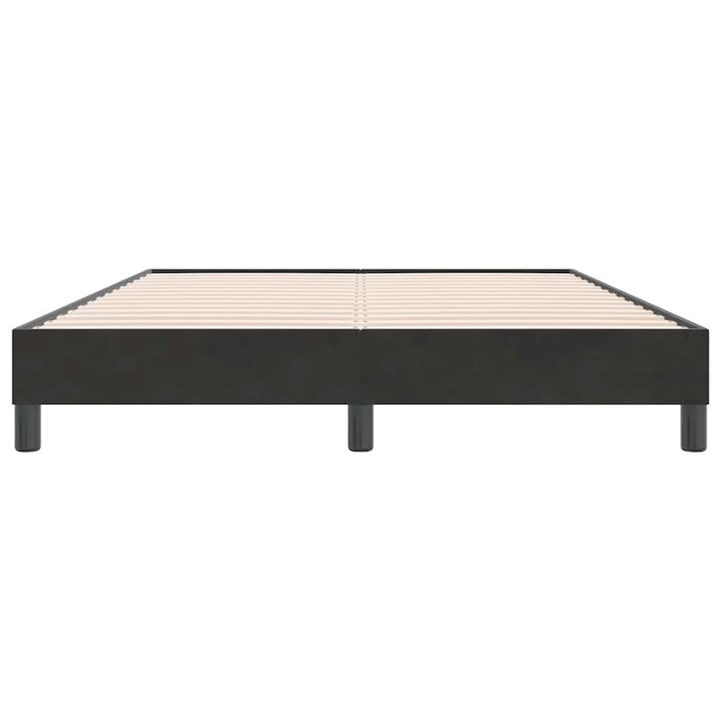 Casa si Gradina - Mobilier - Paturi si accesorii - Paturi - Pat cu arcuri fara saltea negru 140x220 cm catifea - Infinity.ro