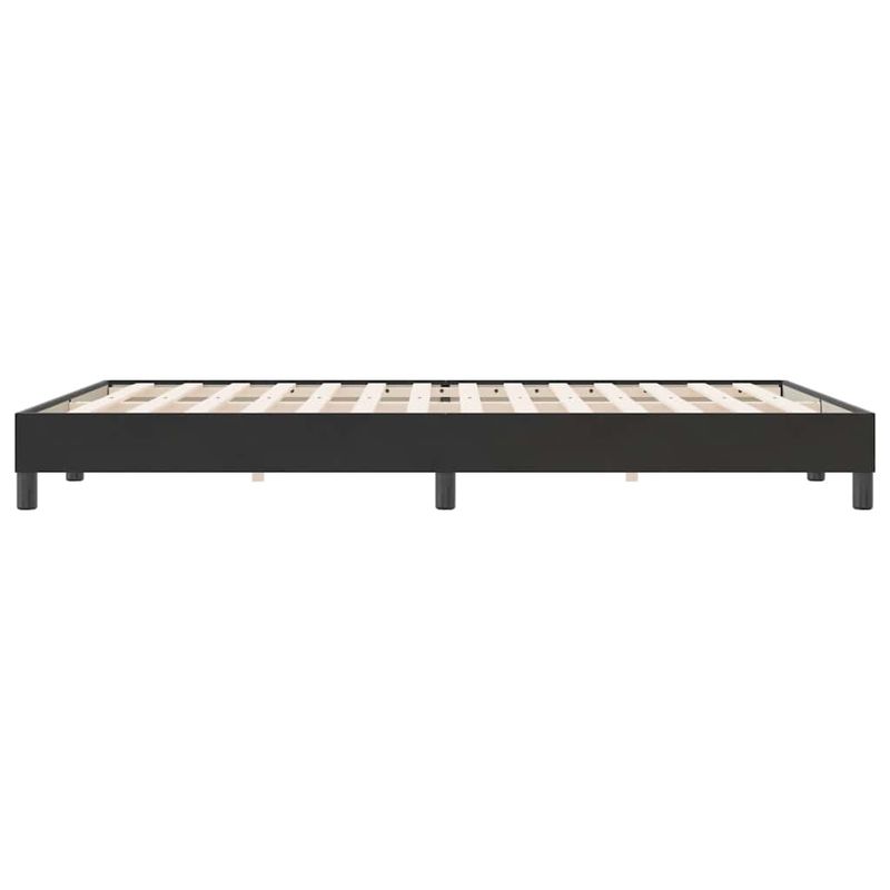 Casa si Gradina - Mobilier - Paturi si accesorii - Paturi - Pat cu arcuri fara saltea negru 140x220 cm catifea - Infinity.ro