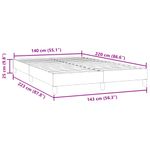 Casa si Gradina - Mobilier - Paturi si accesorii - Paturi - Pat cu arcuri fara saltea negru 140x220 cm catifea - Infinity.ro