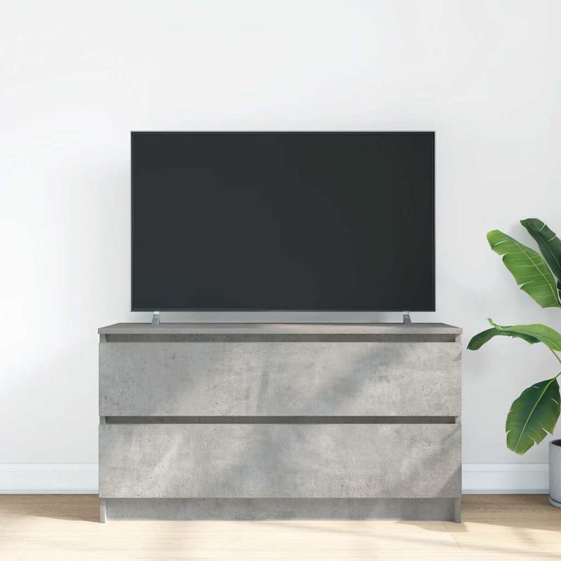 Casa si Gradina - Mobilier - Comode si corpuri - Comode - Comoda TV, gri beton, 100x35x54 cm, lemn prelucrat, lăţime 100 cm - Infinity.ro