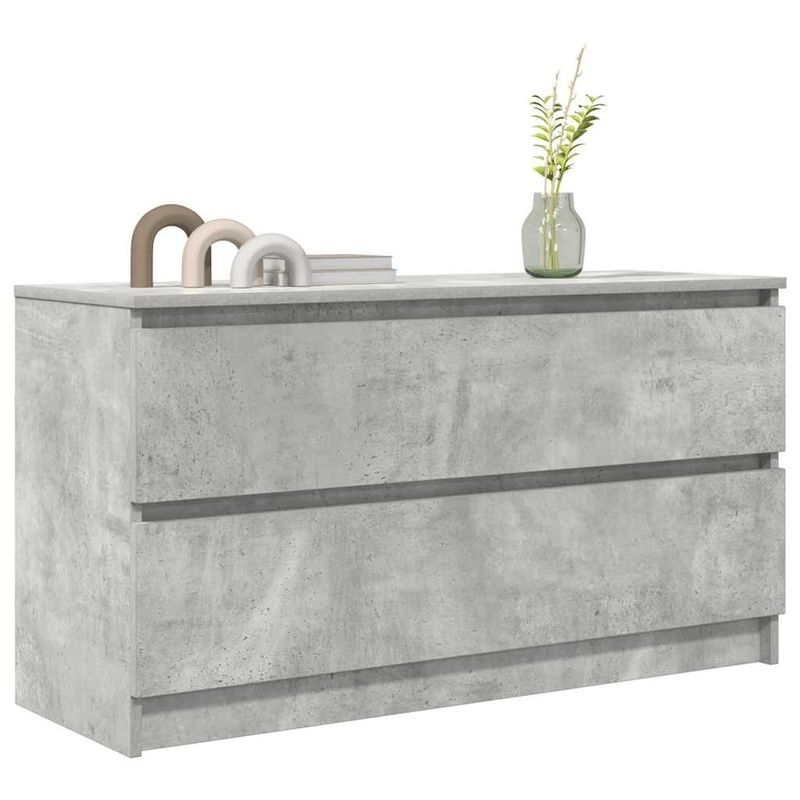 Casa si Gradina - Mobilier - Comode si corpuri - Comode - Comoda TV, gri beton, 100x35x54 cm, lemn prelucrat, lăţime 100 cm - Infinity.ro