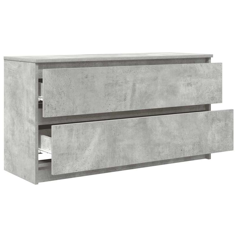 Casa si Gradina - Mobilier - Comode si corpuri - Comode - Comoda TV, gri beton, 100x35x54 cm, lemn prelucrat, lăţime 100 cm - Infinity.ro