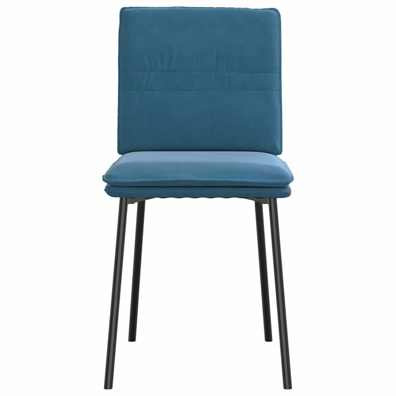 Casa si Gradina - Mobilier - Scaune si fotolii - Scaune - Scaune de bucatarie, 4 buc., albastru, catifea - Infinity.ro