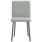 Casa si Gradina - Mobilier - Scaune si fotolii - Scaune - Scaune de sufragerie, 6 buc., gri deschis, catifea - Infinity.ro