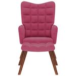 Casa si Gradina - Mobilier - Scaune si fotolii - Fotolii - Fotoliu de relaxare cu taburet, rosu vin, catifea - Infinity.ro
