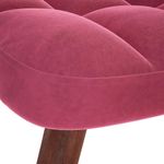 Casa si Gradina - Mobilier - Scaune si fotolii - Fotolii - Fotoliu de relaxare cu taburet, rosu vin, catifea - Infinity.ro