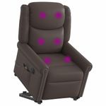 Ingrijire personala si Cosmetice - Sanatate si wellness - Articole wellness - Fotolii de masaj - Scaun electric de masaj in picioare maro stralucitor - Infinity.ro