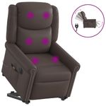 Ingrijire personala si Cosmetice - Sanatate si wellness - Articole wellness - Fotolii de masaj - Scaun electric de masaj in picioare maro stralucitor - Infinity.ro