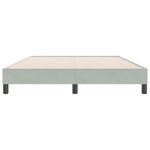 Casa si Gradina - Mobilier - Paturi si accesorii - Paturi - Pat cu arcuri fara saltea gri deschis 140x220 cm catifea - Infinity.ro