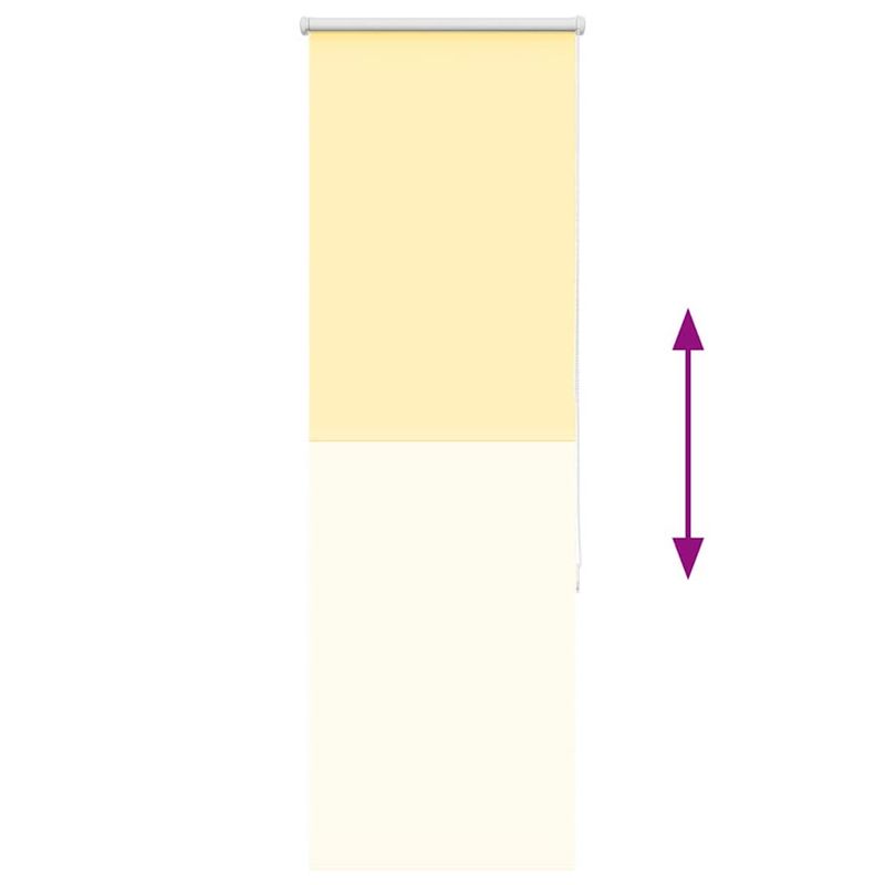 Casa si Gradina - Textile si covoare - Rulouri si jaluzele - Jaluza cu role opace galben 50x150 cm latime material 45,7 cm - Infinity.ro