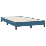 Casa si Gradina - Mobilier - Paturi si accesorii - Paturi - Pat cu arcuri fara saltea Albastru inchis 120x220 cm catifea - Infinity.ro