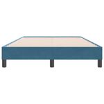 Casa si Gradina - Mobilier - Paturi si accesorii - Paturi - Pat cu arcuri fara saltea Albastru inchis 120x220 cm catifea - Infinity.ro