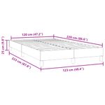 Casa si Gradina - Mobilier - Paturi si accesorii - Paturi - Pat cu arcuri fara saltea Albastru inchis 120x220 cm catifea - Infinity.ro