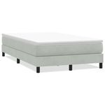 Casa si Gradina - Mobilier - Paturi si accesorii - Paturi - Pat cu arcuri fara saltea gri deschis 120x220 cm catifea - Infinity.ro