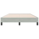 Casa si Gradina - Mobilier - Paturi si accesorii - Paturi - Pat cu arcuri fara saltea gri deschis 120x220 cm catifea - Infinity.ro