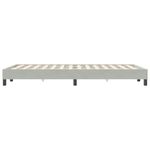 Casa si Gradina - Mobilier - Paturi si accesorii - Paturi - Pat cu arcuri fara saltea gri deschis 120x220 cm catifea - Infinity.ro