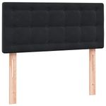 Casa si Gradina - Mobilier - Paturi si accesorii - Paturi - Pat box spring cu saltea, negru, 90x210 cm, catifea - Infinity.ro