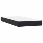 Casa si Gradina - Mobilier - Paturi si accesorii - Paturi - Pat box spring cu saltea, negru, 90x210 cm, catifea - Infinity.ro