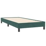 Casa si Gradina - Mobilier - Paturi si accesorii - Paturi - Pat box spring cu saltea, verde inchis, 80x220 cm, catifea - Infinity.ro
