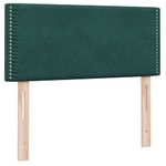 Casa si Gradina - Mobilier - Paturi si accesorii - Paturi - Pat box spring cu saltea, verde inchis, 80x220 cm, catifea - Infinity.ro