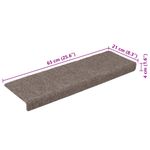 Casa si Gradina - Textile si covoare - Covoare - Covoare casa - Covorase scara autoadezive 30 buc crem 65x21x4 cm - Infinity.ro
