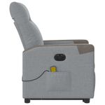 Ingrijire personala si Cosmetice - Sanatate si wellness - Articole wellness - Fotolii de masaj - Fotoliu electric masaj rabatabil cu ridicare, gri inchis textil - Infinity.ro