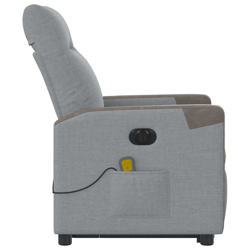 Ingrijire personala si Cosmetice - Sanatate si wellness - Articole wellness - Fotolii de masaj - Fotoliu electric masaj rabatabil cu ridicare, gri inchis textil - Infinity.ro