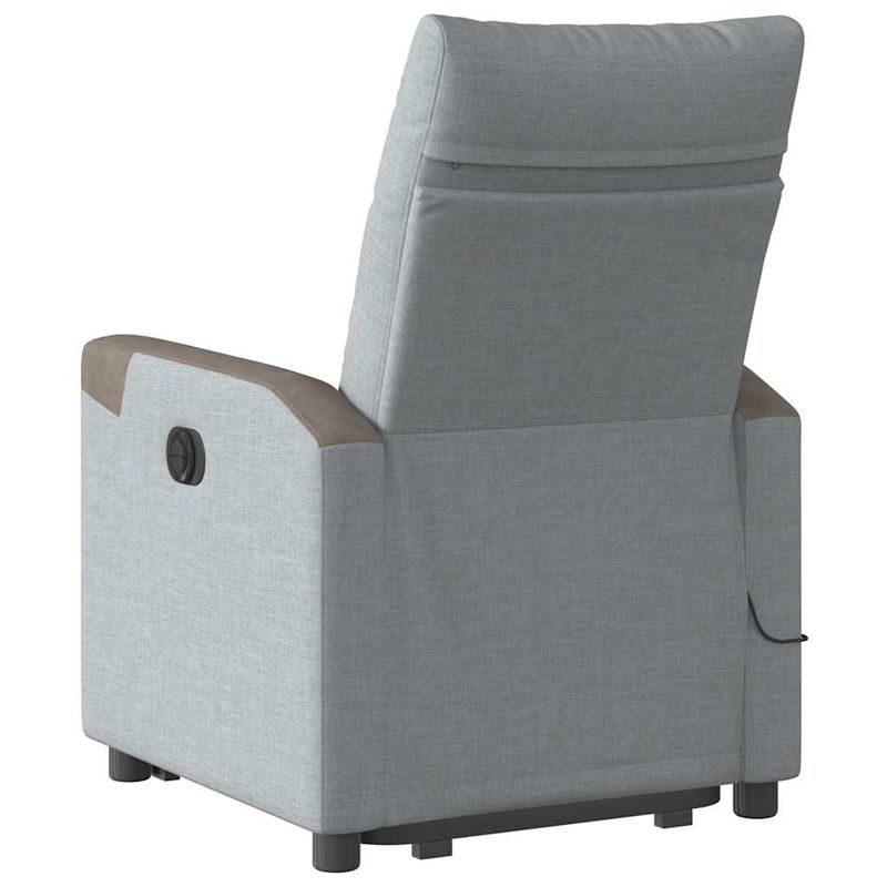 Ingrijire personala si Cosmetice - Sanatate si wellness - Articole wellness - Fotolii de masaj - Fotoliu electric masaj rabatabil cu ridicare, gri inchis textil - Infinity.ro