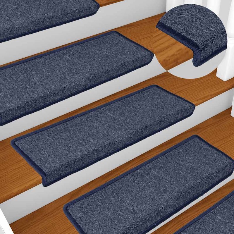 Casa si Gradina - Textile si covoare - Covoare - Covoare casa - Covorase scara 30 buc 65x21x4 cm gri si albastru - Infinity.ro