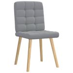 Casa si Gradina - Mobilier - Scaune si fotolii - Scaune - Scaune de bucatarie, 2 buc., gri deschis, material textil - Infinity.ro