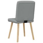 Casa si Gradina - Mobilier - Scaune si fotolii - Scaune - Scaune de bucatarie, 2 buc., gri deschis, material textil - Infinity.ro
