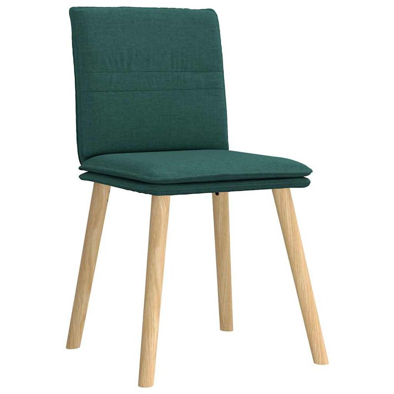 Casa si Gradina - Mobilier - Scaune si fotolii - Scaune - Scaune de bucatarie, 6 buc., verde inchis, material textil - Infinity.ro