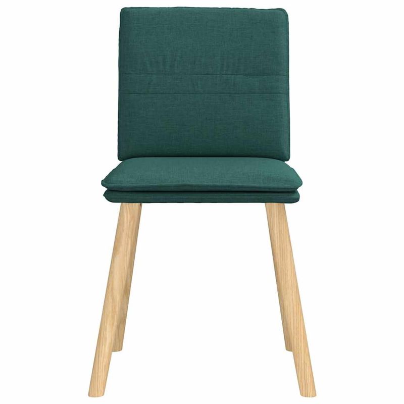 Casa si Gradina - Mobilier - Scaune si fotolii - Scaune - Scaune de bucatarie, 6 buc., verde inchis, material textil - Infinity.ro