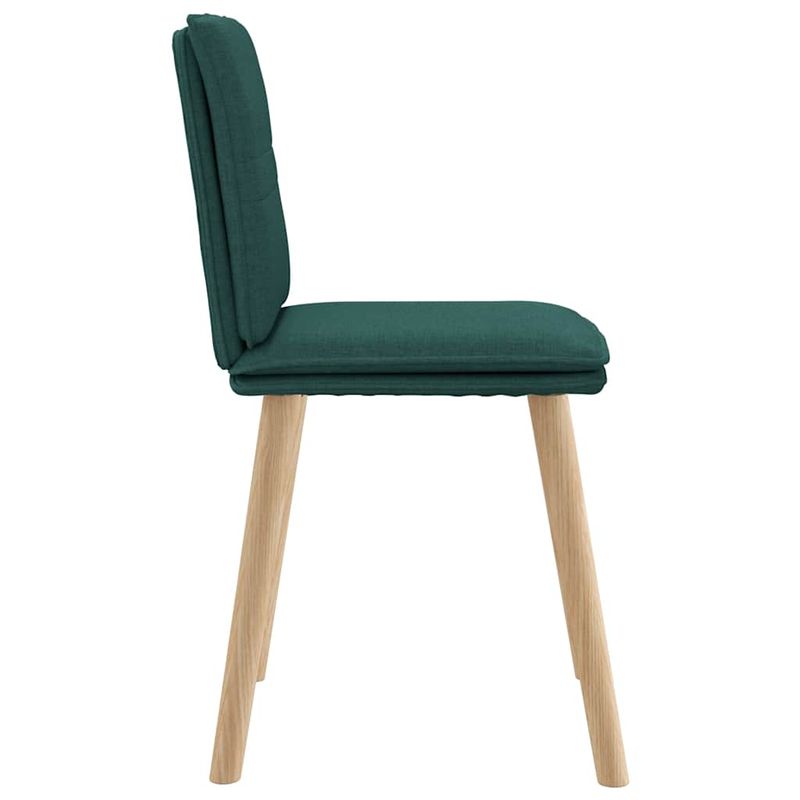 Casa si Gradina - Mobilier - Scaune si fotolii - Scaune - Scaune de bucatarie, 6 buc., verde inchis, material textil - Infinity.ro