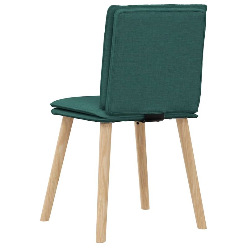 Casa si Gradina - Mobilier - Scaune si fotolii - Scaune - Scaune de bucatarie, 6 buc., verde inchis, material textil - Infinity.ro