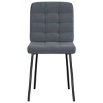Casa si Gradina - Mobilier - Scaune si fotolii - Scaune - Scaune de bucatarie, 4 buc., gri inchis, catifea - Infinity.ro
