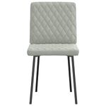 Casa si Gradina - Mobilier - Scaune si fotolii - Scaune - Scaune de sufragerie, 6 buc., gri deschis, catifea - Infinity.ro