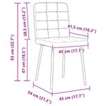 Casa si Gradina - Mobilier - Scaune si fotolii - Scaune - Scaune de bucatarie, 4 buc., gri inchis, catifea - Infinity.ro