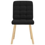 Casa si Gradina - Mobilier - Scaune si fotolii - Scaune - Scaune de bucatarie, 2 buc. negru, textil - Infinity.ro