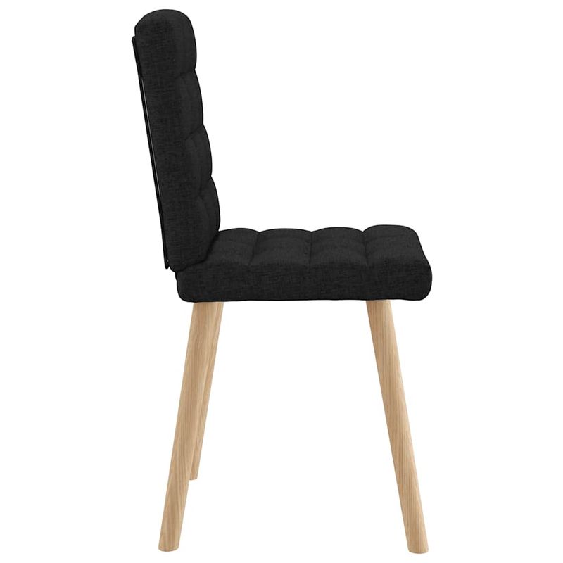Casa si Gradina - Mobilier - Scaune si fotolii - Scaune - Scaune de bucatarie, 2 buc. negru, textil - Infinity.ro