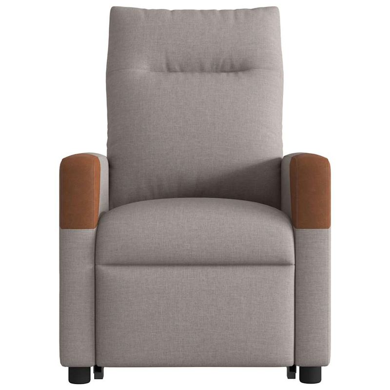 Ingrijire personala si Cosmetice - Sanatate si wellness - Articole wellness - Fotolii de masaj - Fotoliu electric masaj rabatabil cu ridicare, gri taupe, textil - Infinity.ro
