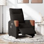 Ingrijire personala si Cosmetice - Sanatate si wellness - Articole wellness - Fotolii de masaj - Fotoliu electric de masaj rabatabil, negru, textil - Infinity.ro