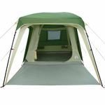 Sport si Outdoor - Camping - Corturi camping - Cort de camping cu dom veranda pentru 5 persoane, impermeabil, verde - Infinity.ro