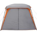 Sport si Outdoor - Camping - Corturi camping - Cort de camping cu dom veranda pentru 5 persoane, impermeabil, gri și portocaliu - Infinity.ro