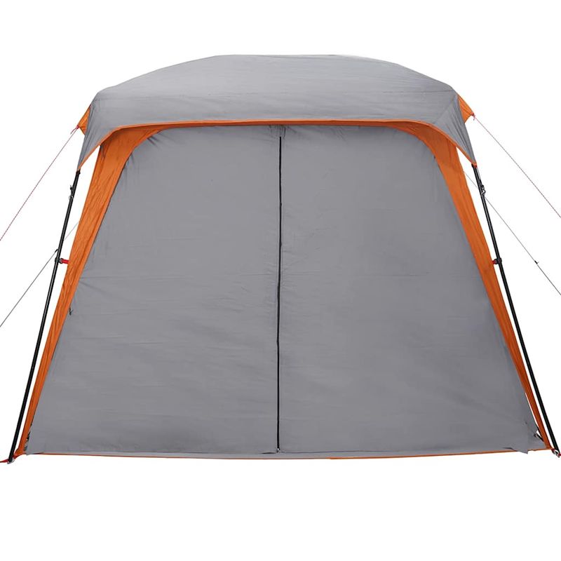 Sport si Outdoor - Camping - Corturi camping - Cort de camping cu dom veranda pentru 5 persoane, impermeabil, gri și portocaliu - Infinity.ro