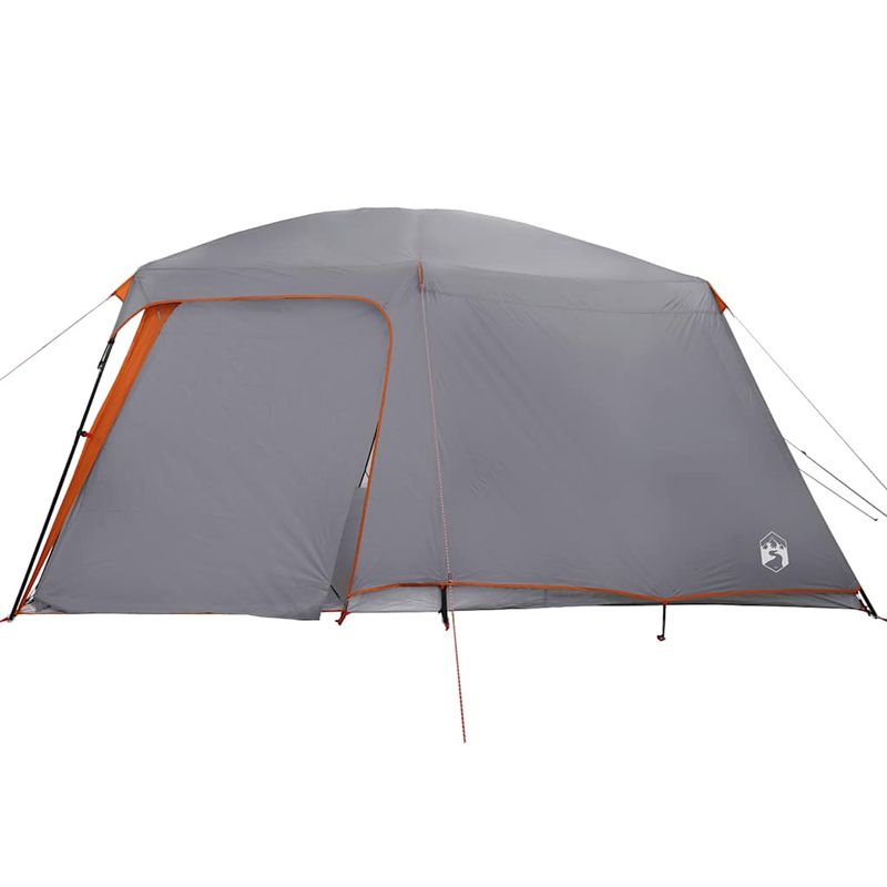 Sport si Outdoor - Camping - Corturi camping - Cort de camping cu dom veranda pentru 5 persoane, impermeabil, gri și portocaliu - Infinity.ro