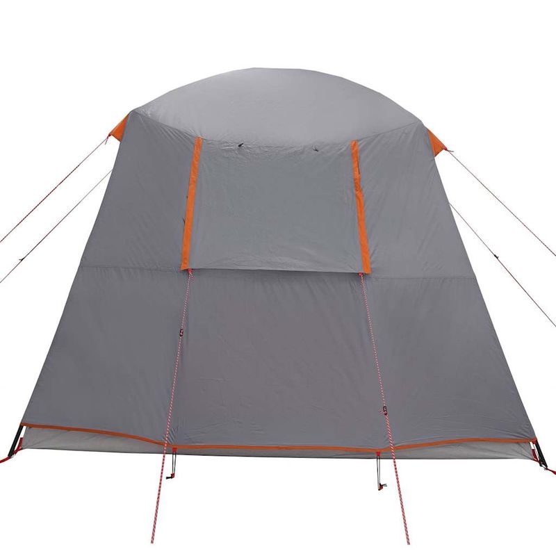 Sport si Outdoor - Camping - Corturi camping - Cort de camping cu dom veranda pentru 5 persoane, impermeabil, gri și portocaliu - Infinity.ro