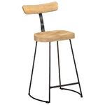 Casa si Gradina - Mobilier - Scaune si fotolii - Scaune - Scaune de bar 2 buc 49x43x88 cm lemn masiv de mango, maro și negru - Infinity.ro